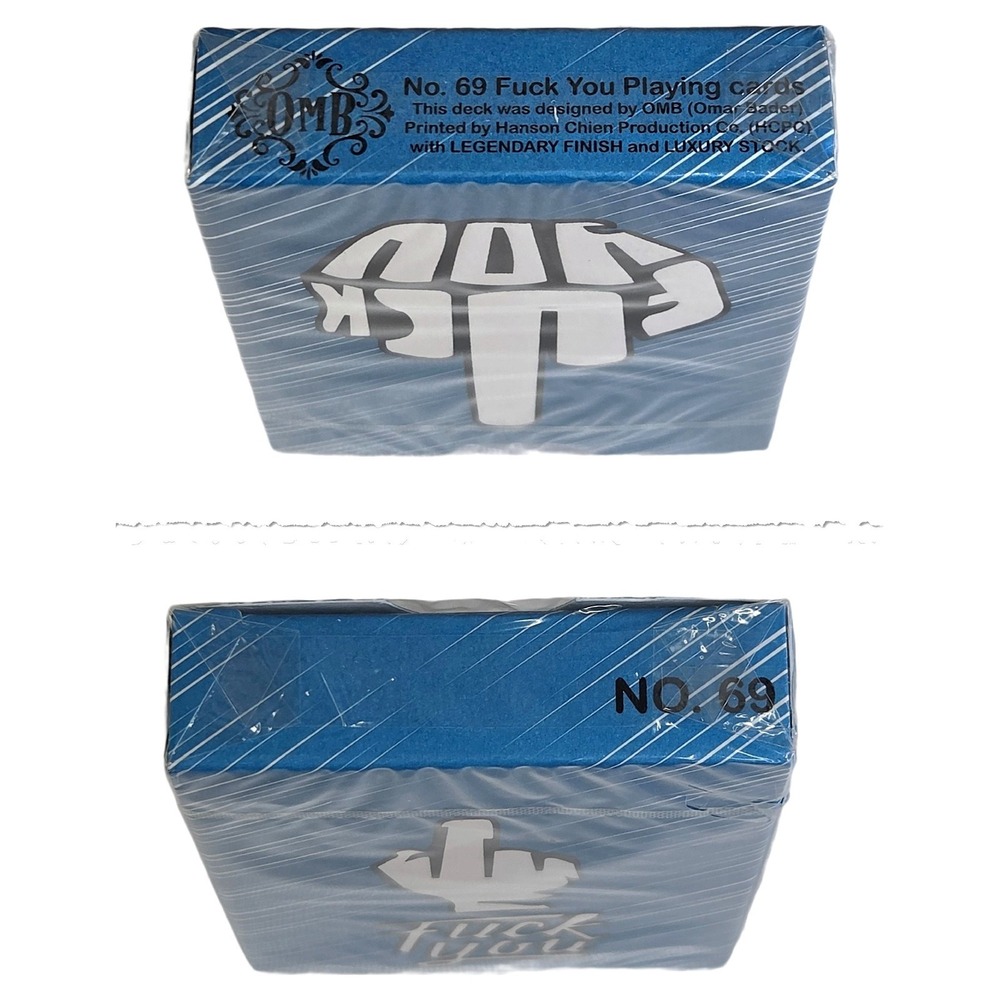 No. 69 F You Playing Cards Hanson Chien Blue New Sealed Deck Collectible - Picture 4 of 7